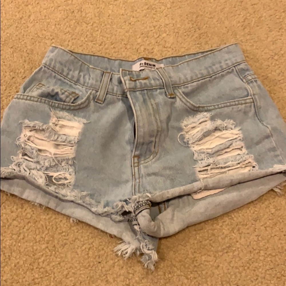 O2 denim shorts
